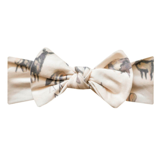 Knit Headband Bow - Cody