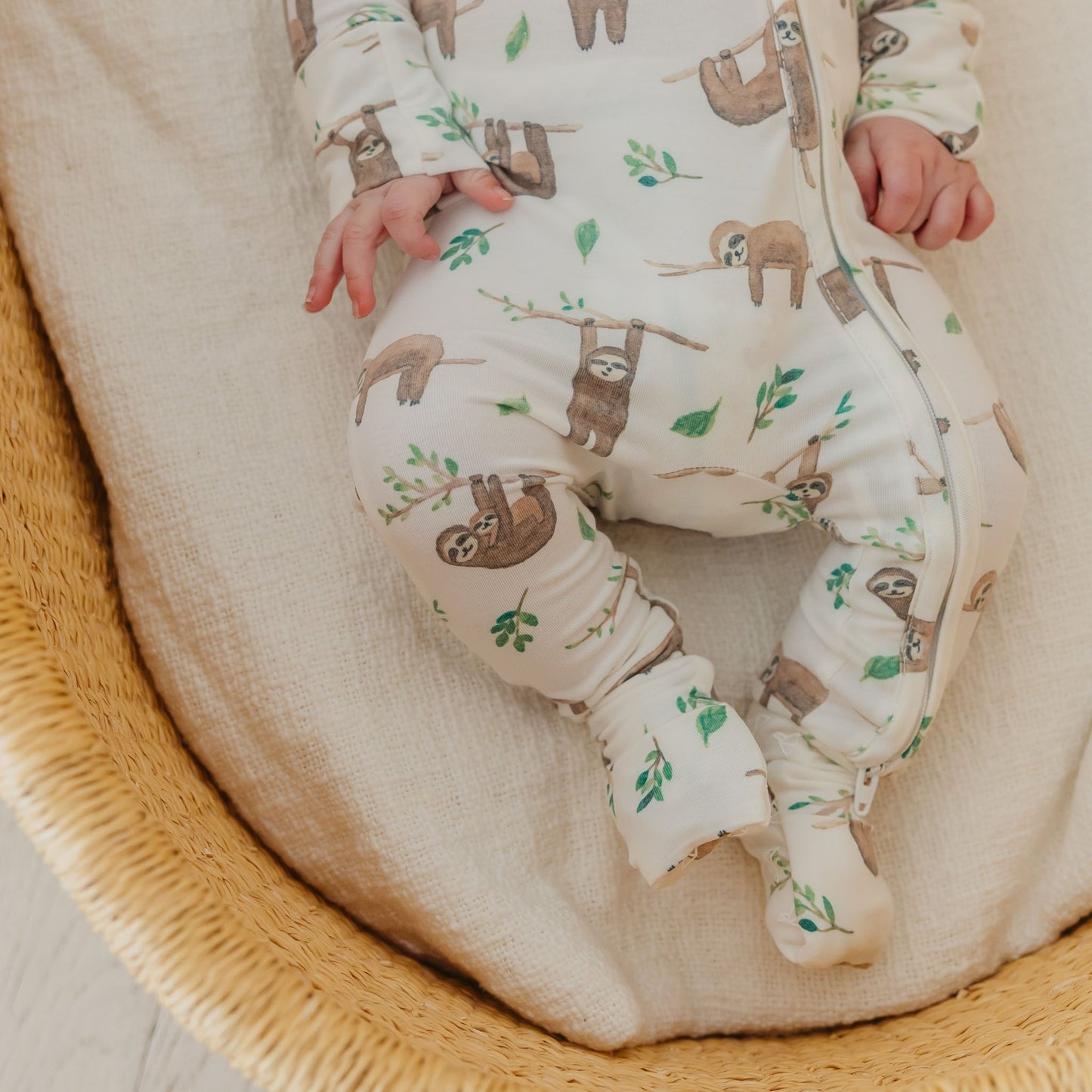 Convertible Zip-Up Footie Pajama - Noah
